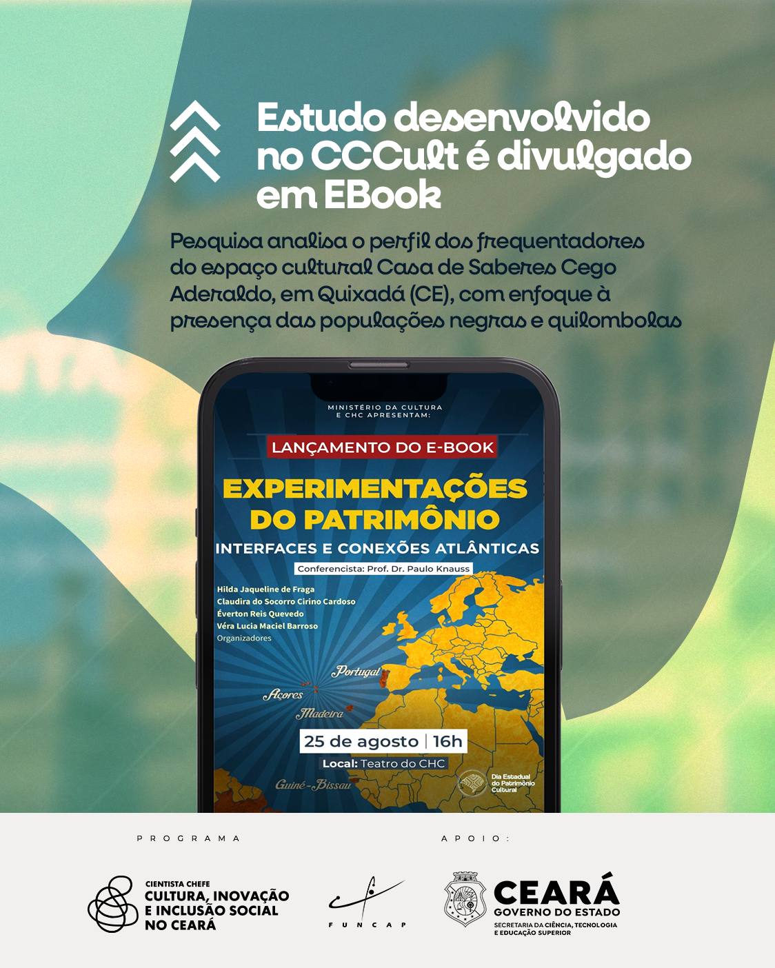 Featured image for “Pesquisa do CCCult estuda a presença e atuação de pessoas negras e quilombolas na Casa de Saberes Cego Aderaldo em Quixadá (CE)”